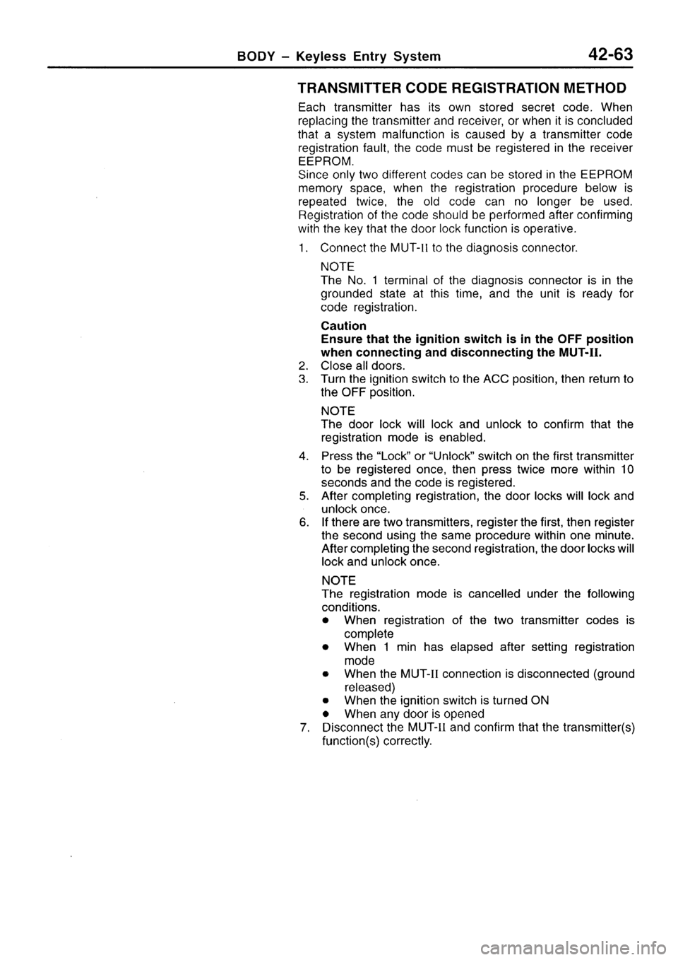 MITSUBISHI SIGMA 1997  Workshop  Service Repair Manual 