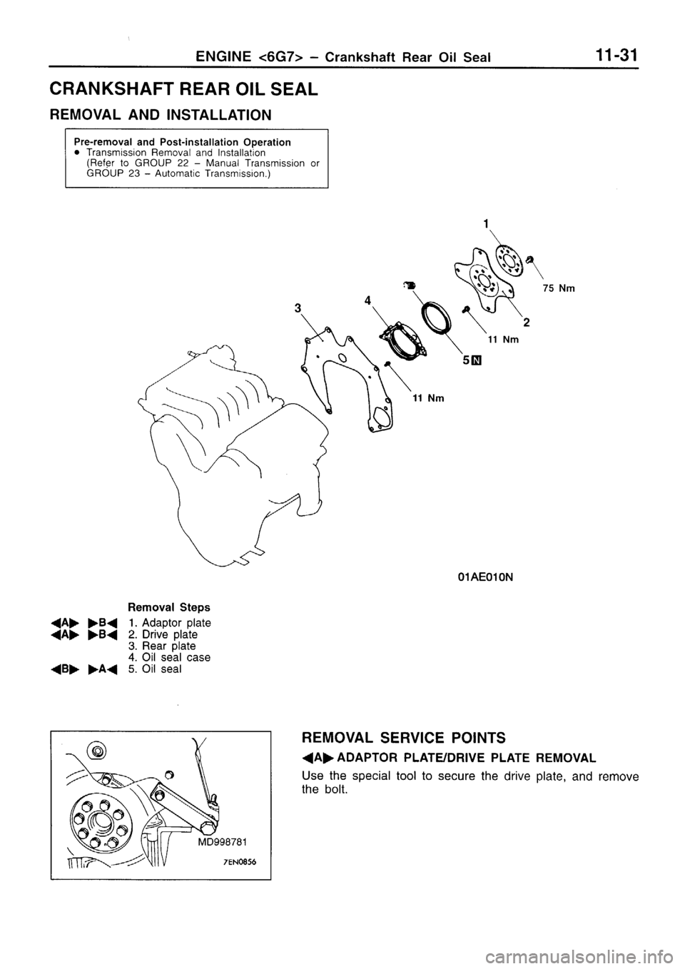 MITSUBISHI SIGMA 1997 Workshop Service Manual PDF MITSUBISHI SIGMA 1997 Workshop Service Manual PDF