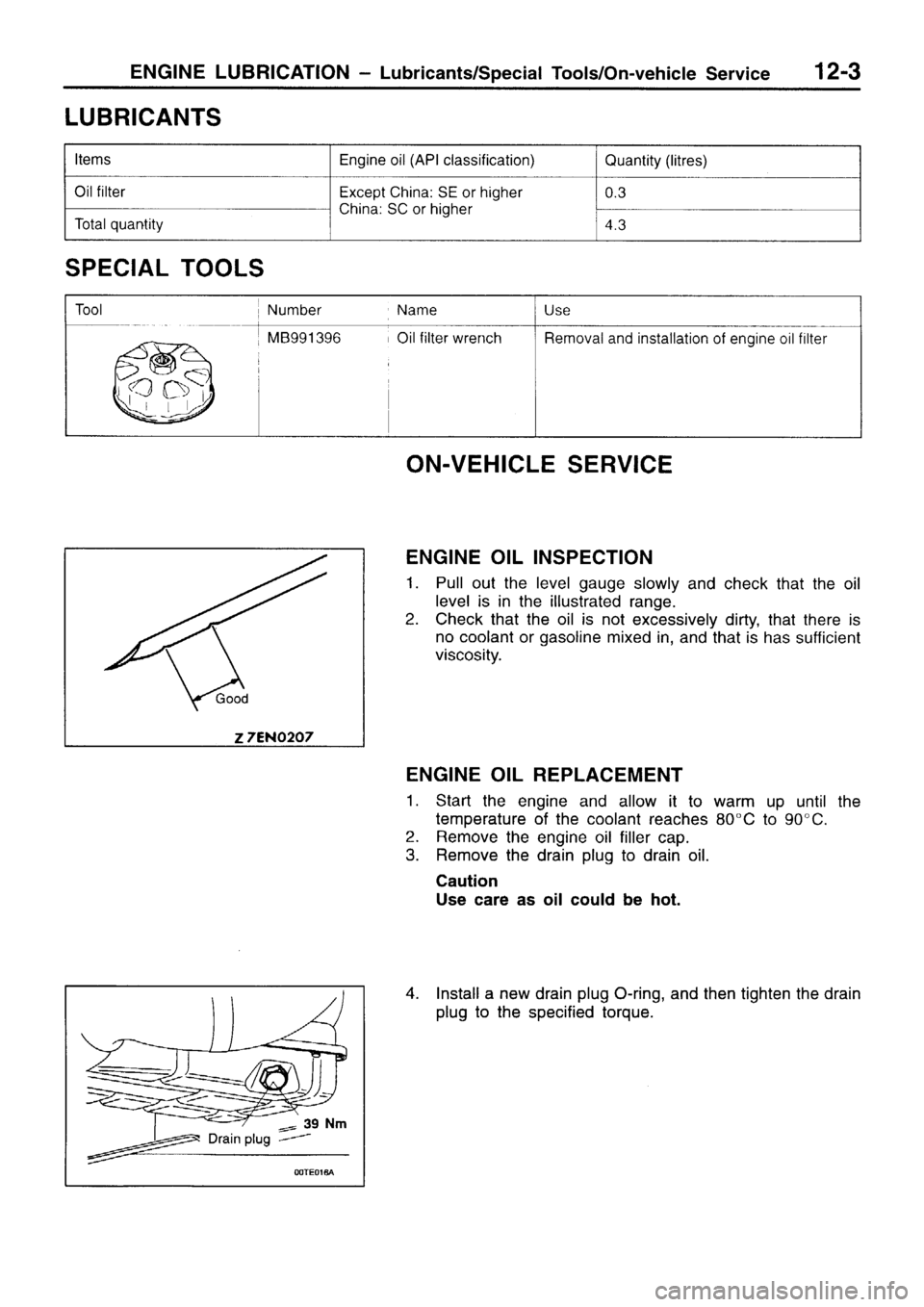 MITSUBISHI SIGMA 1997 Workshop Service Manual PDF MITSUBISHI SIGMA 1997 Workshop Service Manual PDF