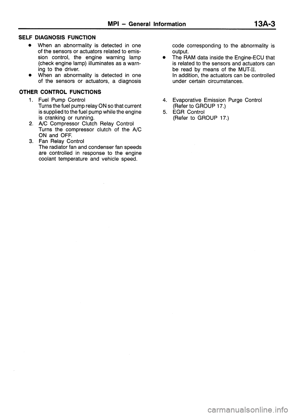 MITSUBISHI SIGMA 1997  Workshop  Service Manual PDF 
