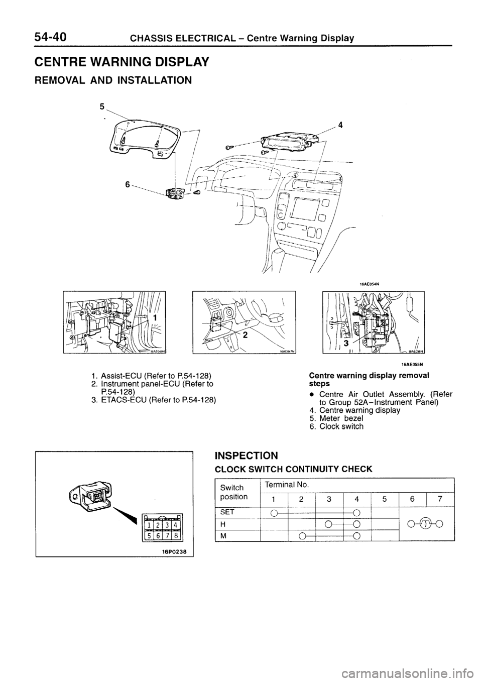 MITSUBISHI SIGMA 1997  Workshop  Service Repair Manual 