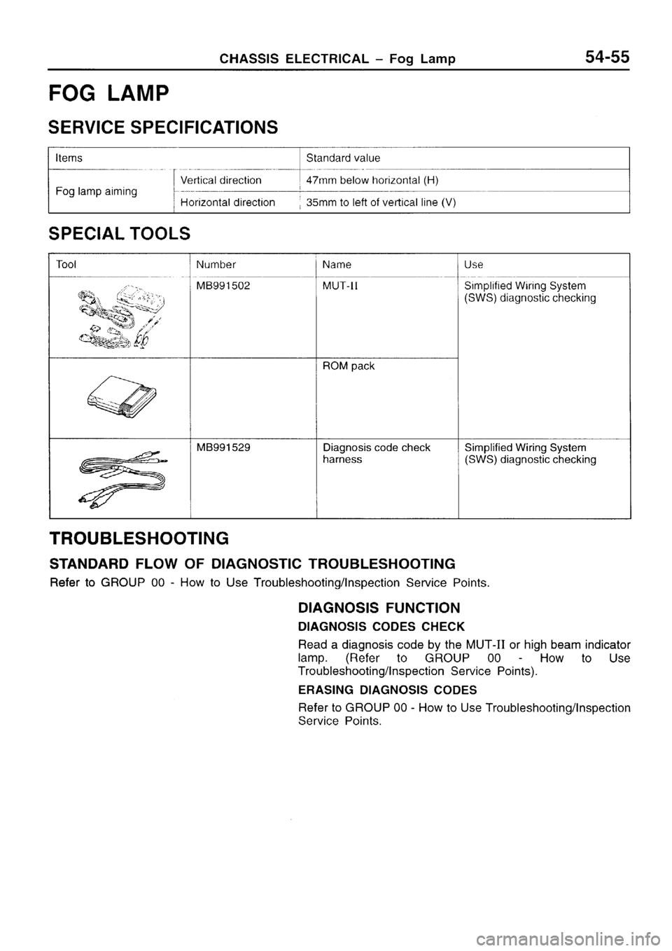 MITSUBISHI SIGMA 1997  Workshop  Service Repair Manual 