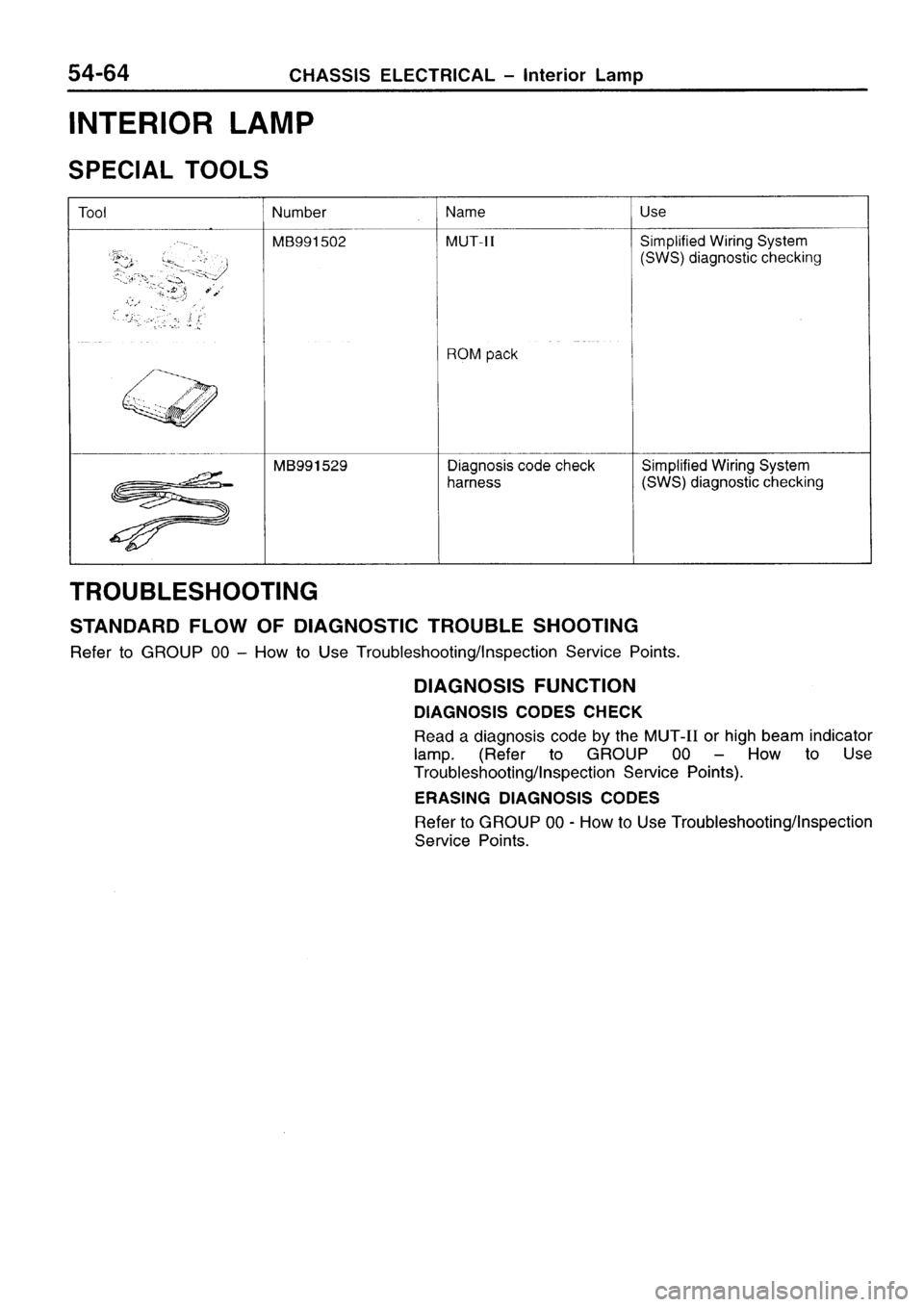 MITSUBISHI SIGMA 1997  Workshop  Service Repair Manual 