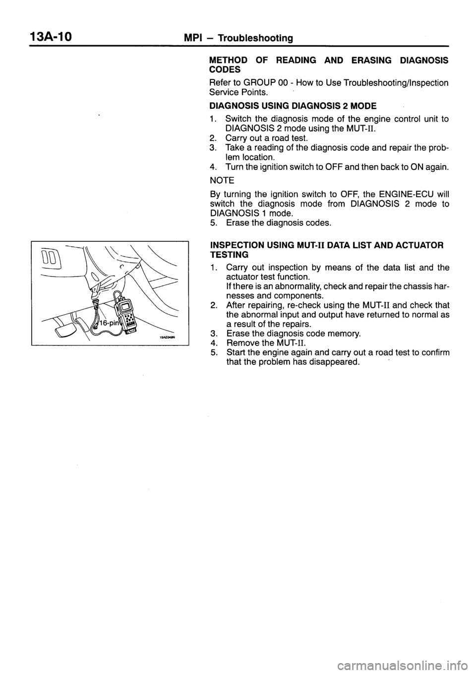 MITSUBISHI SIGMA 1997  Workshop  Service Manual PDF 