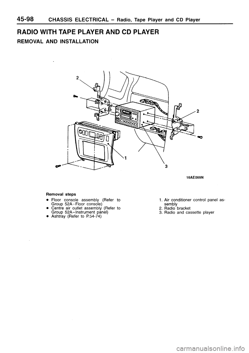 MITSUBISHI SIGMA 1997  Workshop  Service Repair Manual 