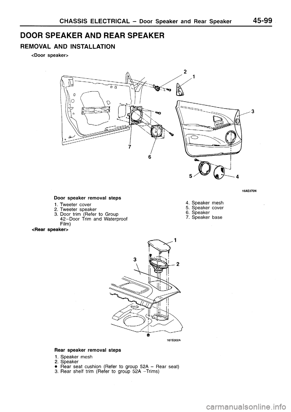 MITSUBISHI SIGMA 1997  Workshop  Service Repair Manual 