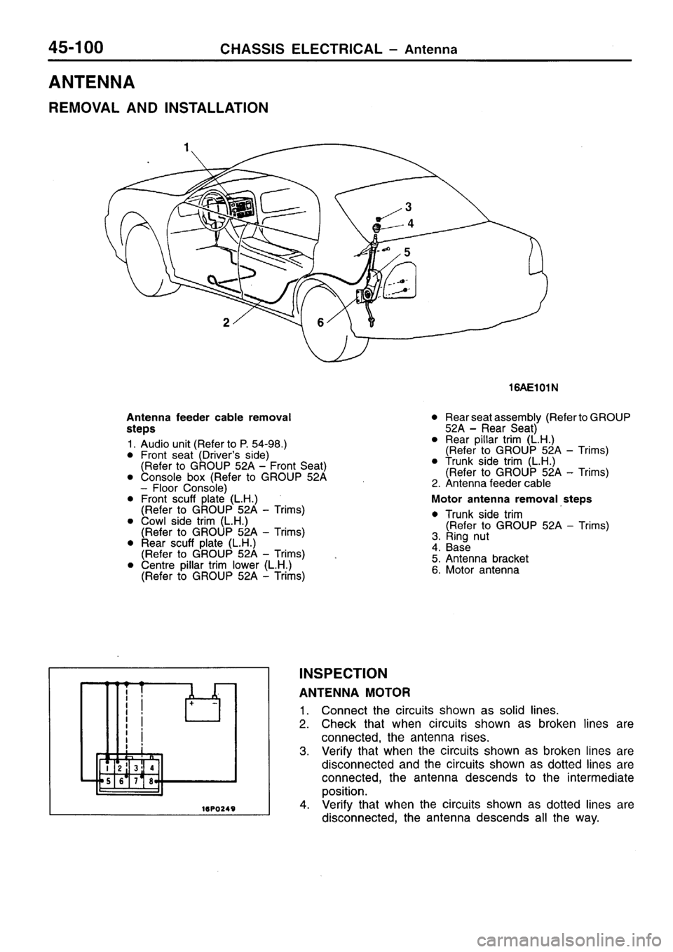 MITSUBISHI SIGMA 1997  Workshop  Service Repair Manual 