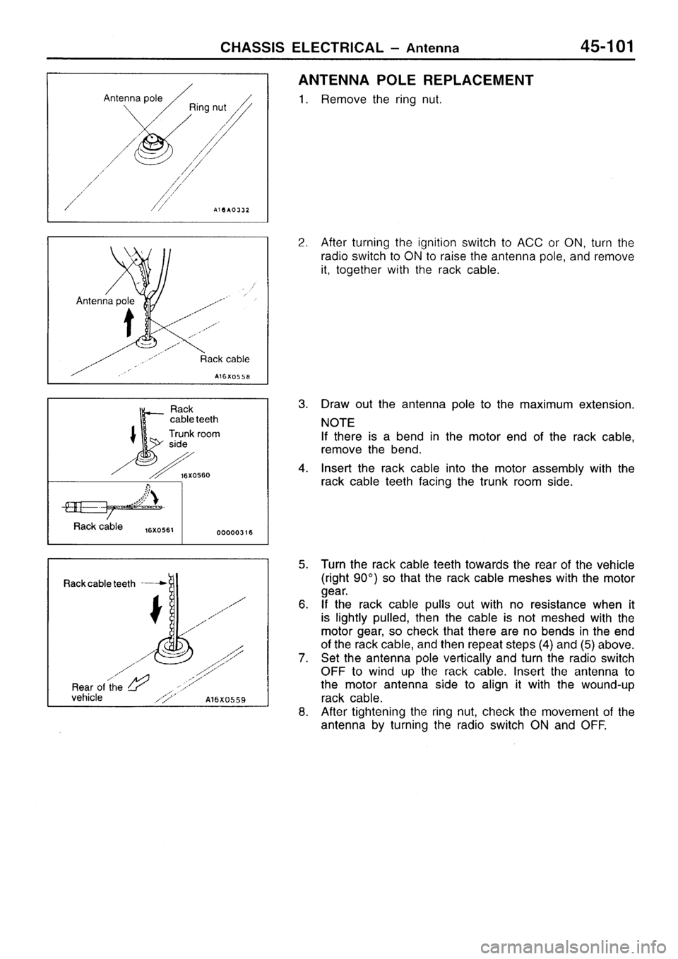 MITSUBISHI SIGMA 1997  Workshop  Service Repair Manual 