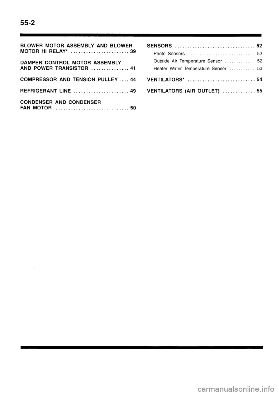 MITSUBISHI SIGMA 1997  Workshop  Service Repair Manual 