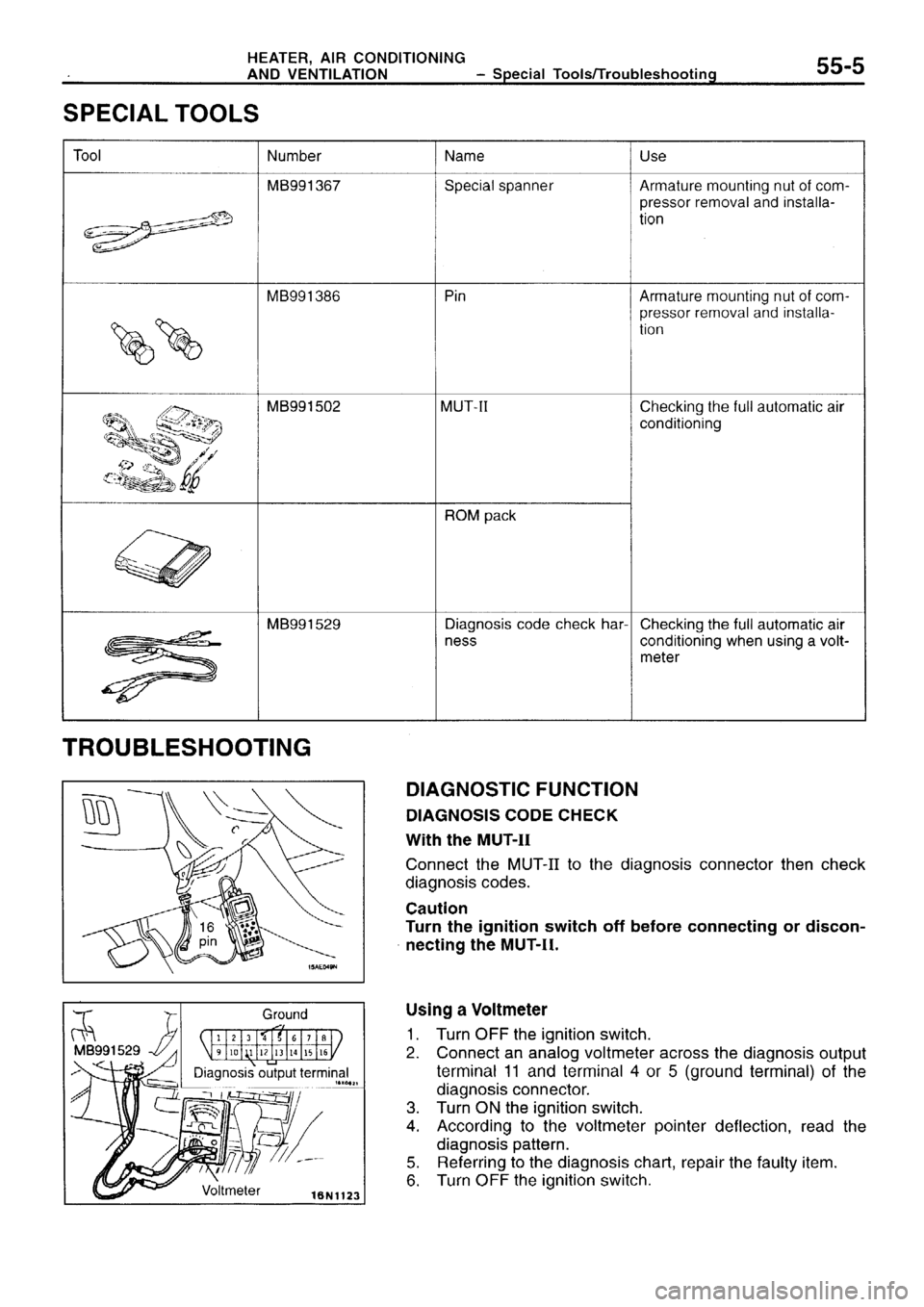 MITSUBISHI SIGMA 1997  Workshop  Service Repair Manual 