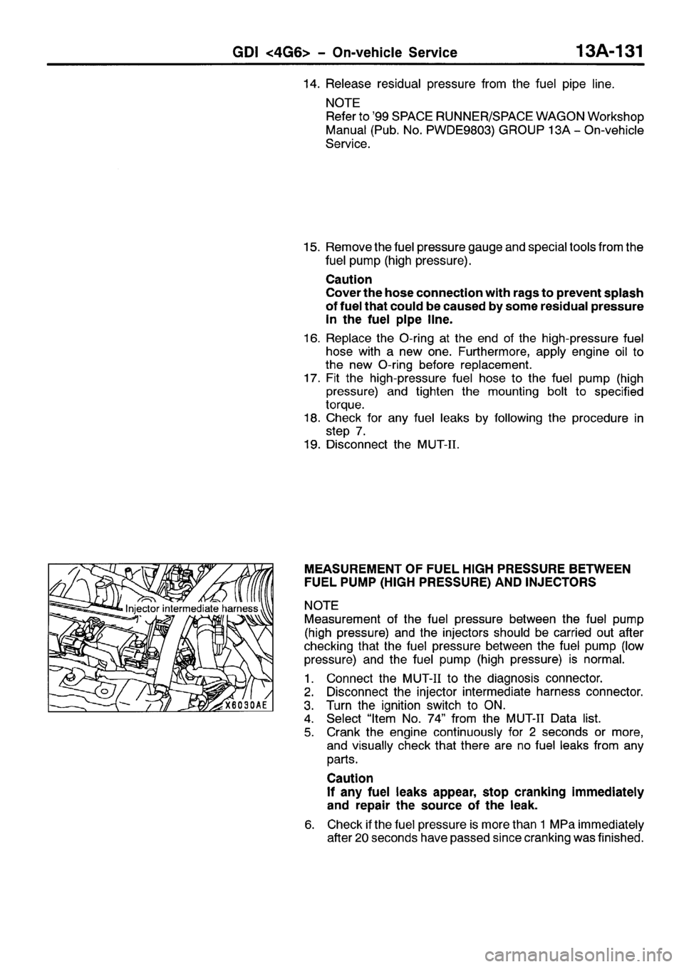 MITSUBISHI SPACE RUNNER 2001 Workshop Manual MITSUBISHI SPACE RUNNER 2001 Workshop Manual