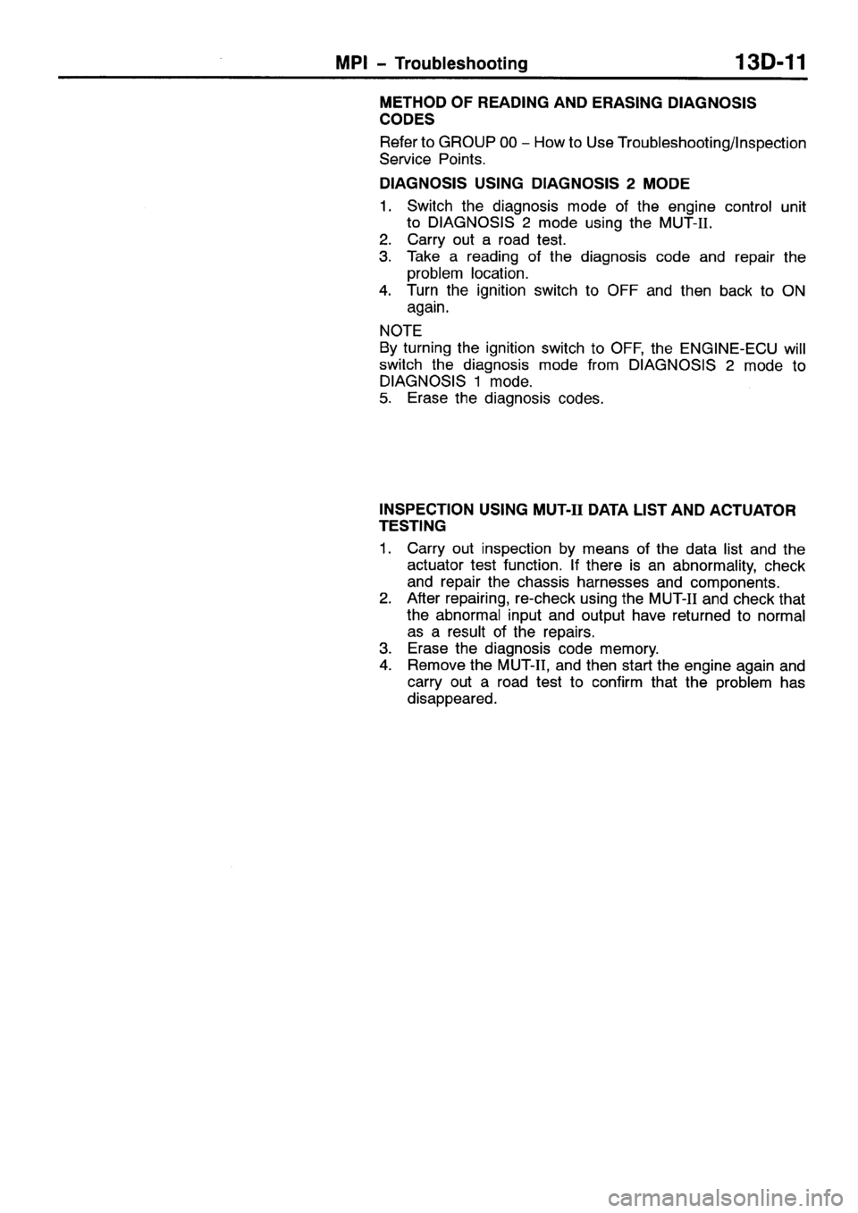 MITSUBISHI SPACE RUNNER 2001 Workshop Manual MITSUBISHI SPACE RUNNER 2001 Workshop Manual