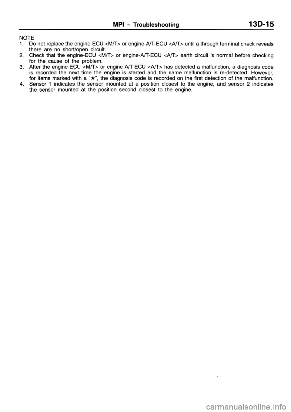 MITSUBISHI SPACE RUNNER 2001  Workshop Manual 