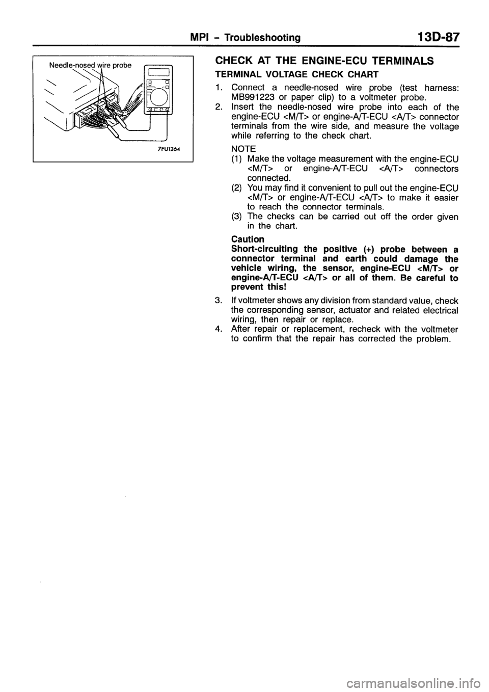 MITSUBISHI SPACE RUNNER 2001  Workshop Manual 