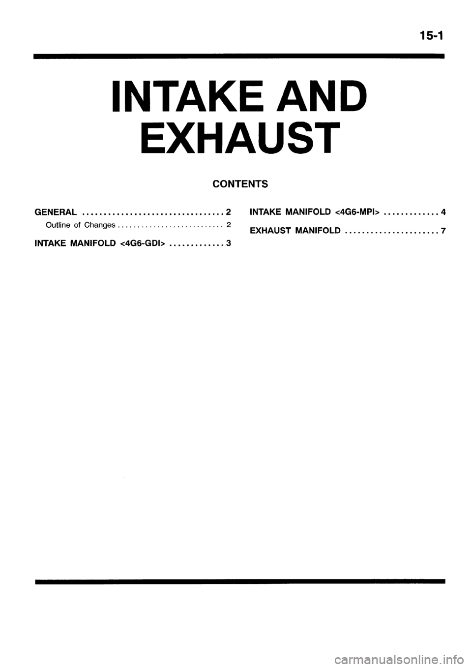 MITSUBISHI SPACE RUNNER 2001  Workshop Manual 