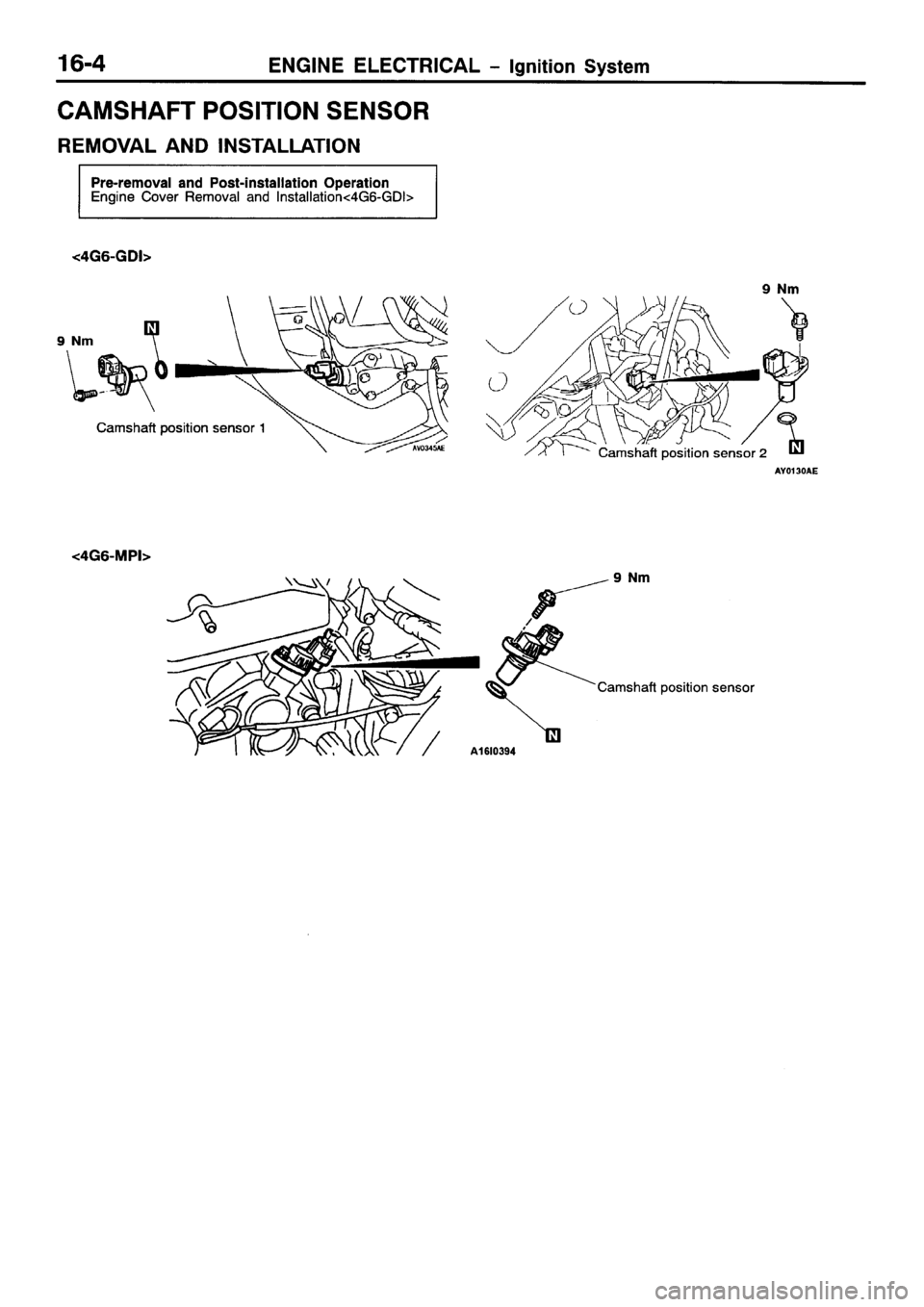 MITSUBISHI SPACE RUNNER 2001 Workshop Manual MITSUBISHI SPACE RUNNER 2001 Workshop Manual