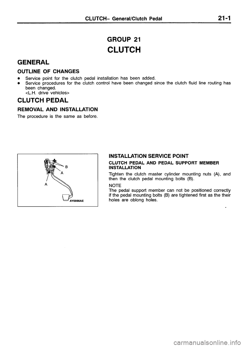MITSUBISHI SPACE RUNNER 2001 Workshop Manual MITSUBISHI SPACE RUNNER 2001 Workshop Manual