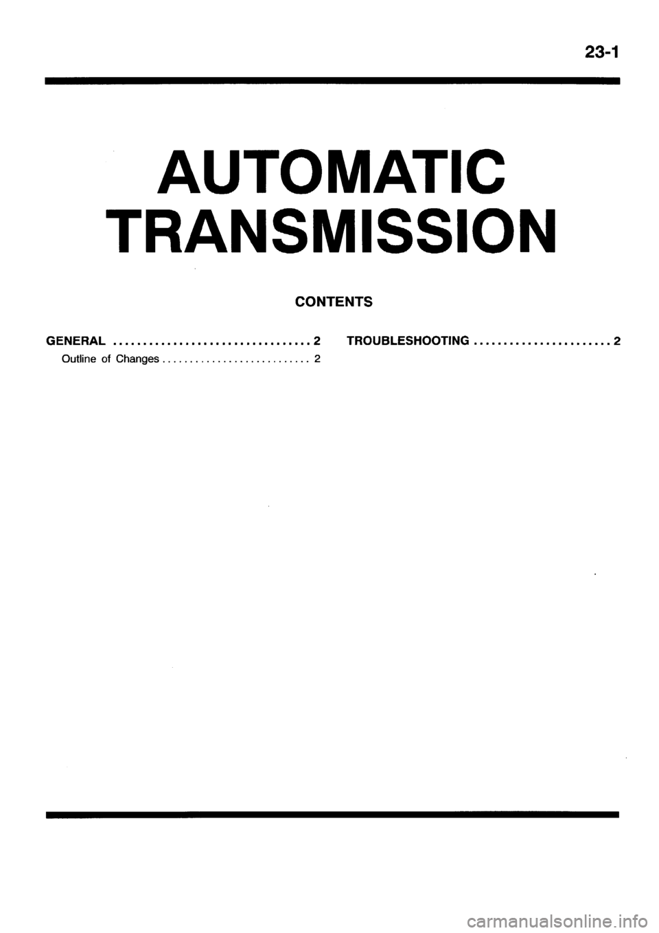 MITSUBISHI SPACE RUNNER 2001 Workshop Manual MITSUBISHI SPACE RUNNER 2001 Workshop Manual
