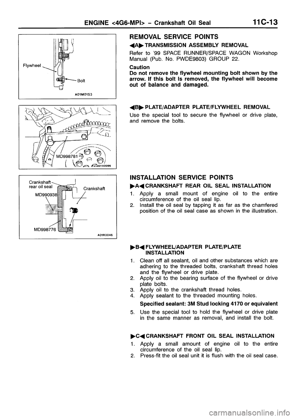 MITSUBISHI SPACE RUNNER 2001 Service Manual MITSUBISHI SPACE RUNNER 2001 Service Manual