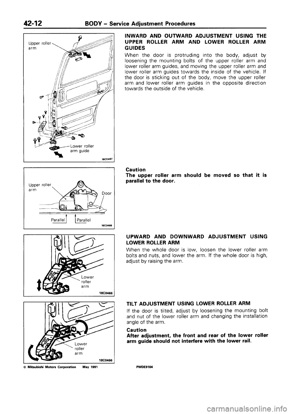 MITSUBISHI SPACE RUNNER 1992  Workshop Manual 