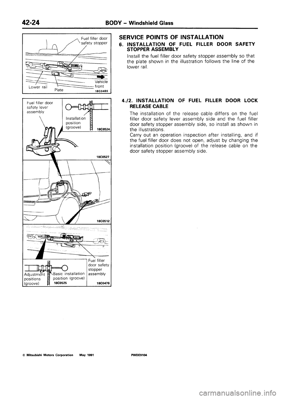 MITSUBISHI SPACE RUNNER 1992  Workshop Manual 