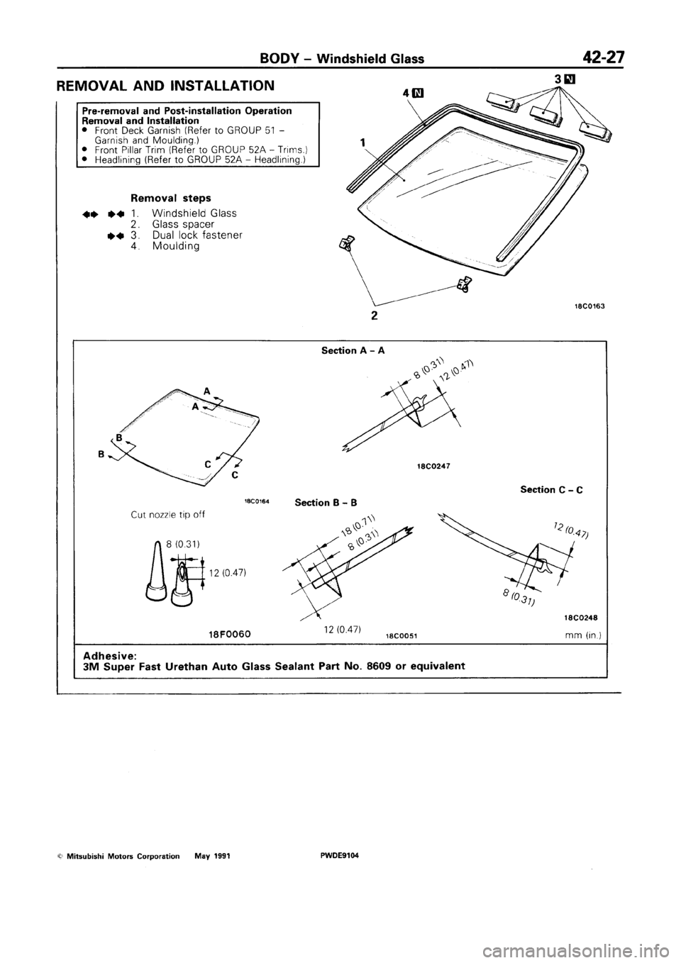 MITSUBISHI SPACE RUNNER 1992  Workshop Manual 
