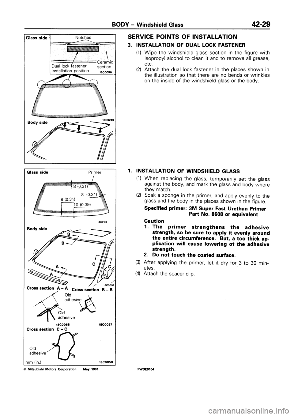 MITSUBISHI SPACE RUNNER 1992  Workshop Manual 
