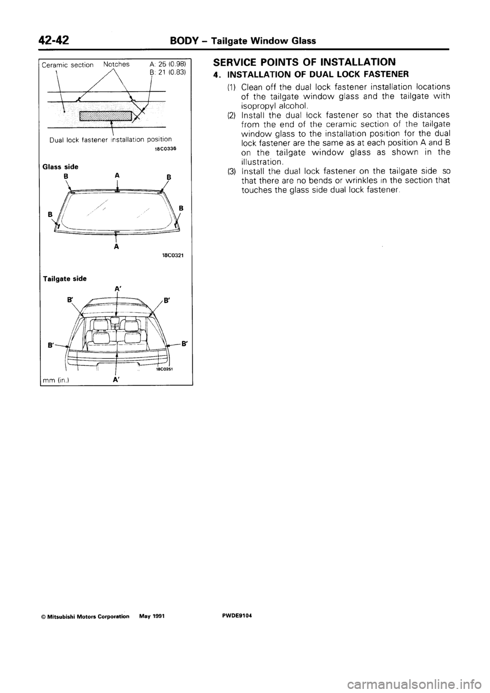 MITSUBISHI SPACE RUNNER 1992  Workshop Manual 