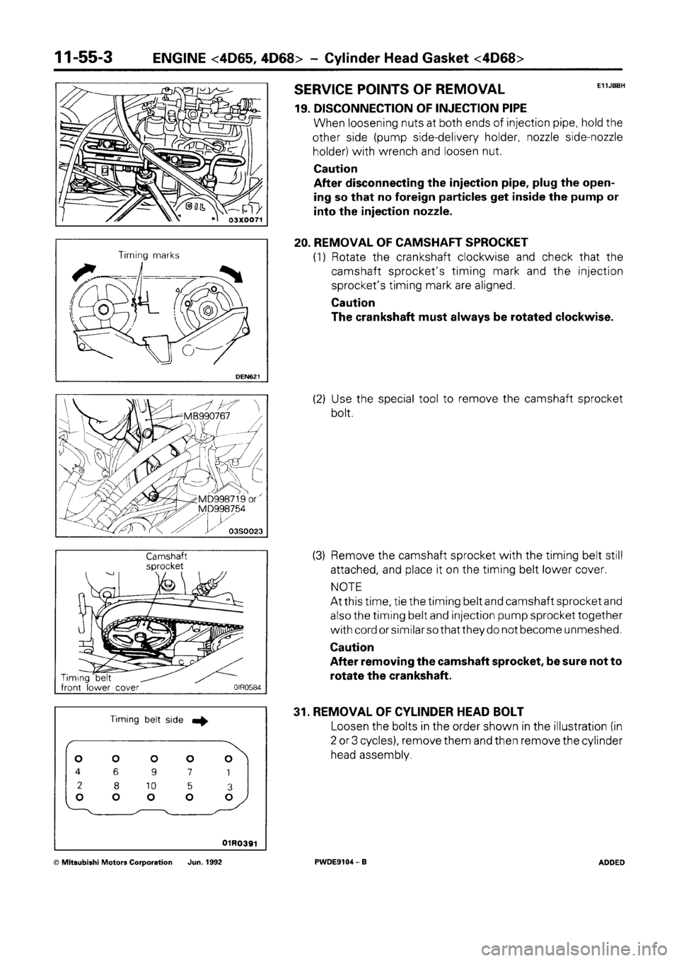 MITSUBISHI SPACE RUNNER 1992 Workshop Manual MITSUBISHI SPACE RUNNER 1992 Workshop Manual
