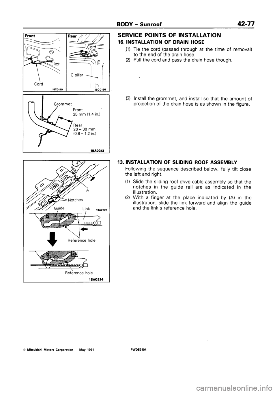 MITSUBISHI SPACE RUNNER 1992 Workshop Manual MITSUBISHI SPACE RUNNER 1992 Workshop Manual