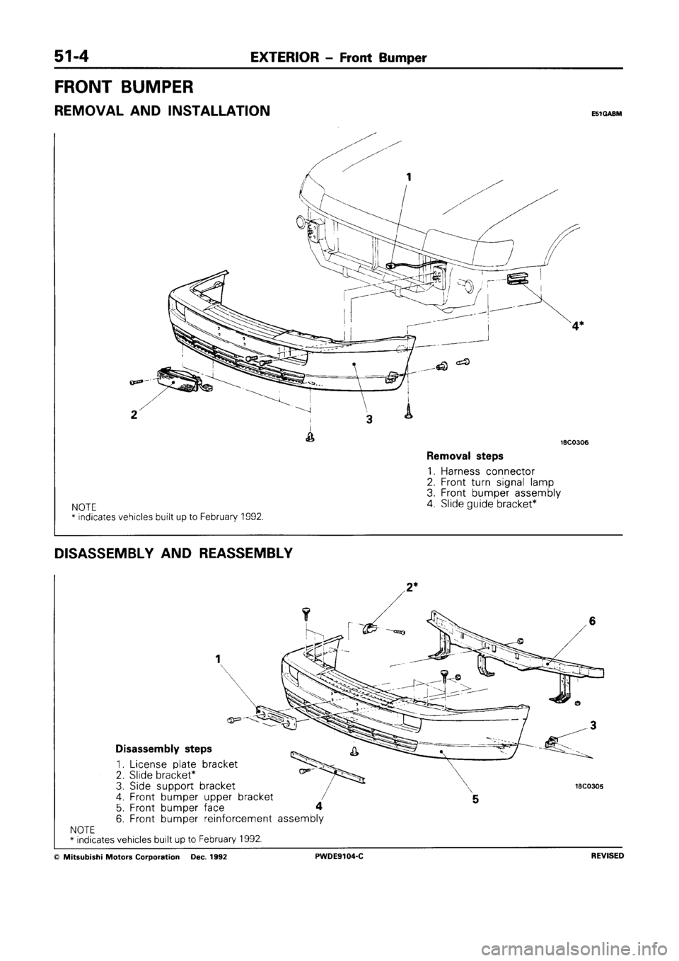 MITSUBISHI SPACE RUNNER 1992 Workshop Manual MITSUBISHI SPACE RUNNER 1992 Workshop Manual