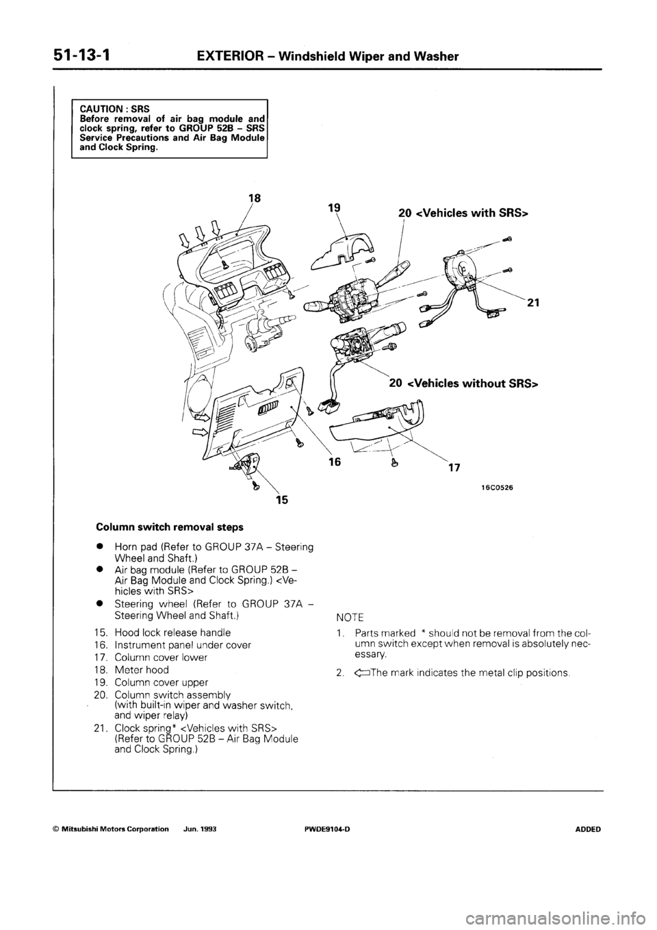 MITSUBISHI SPACE RUNNER 1992 Workshop Manual MITSUBISHI SPACE RUNNER 1992 Workshop Manual