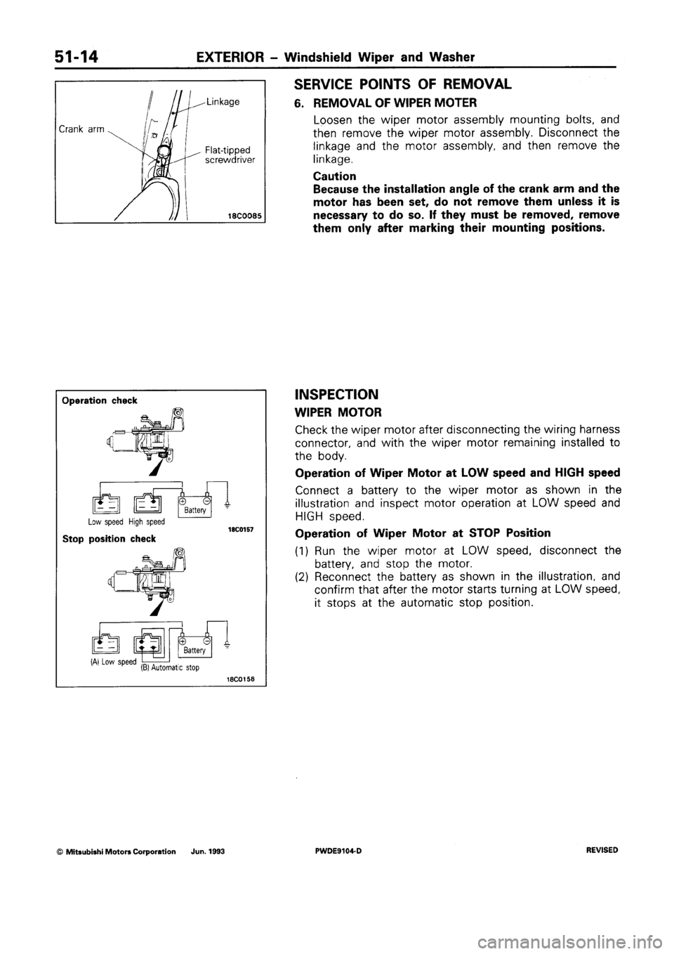 MITSUBISHI SPACE RUNNER 1992 Workshop Manual MITSUBISHI SPACE RUNNER 1992 Workshop Manual