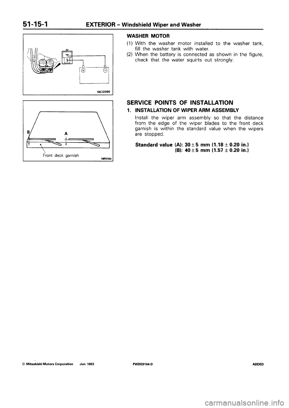 MITSUBISHI SPACE RUNNER 1992 Workshop Manual MITSUBISHI SPACE RUNNER 1992 Workshop Manual