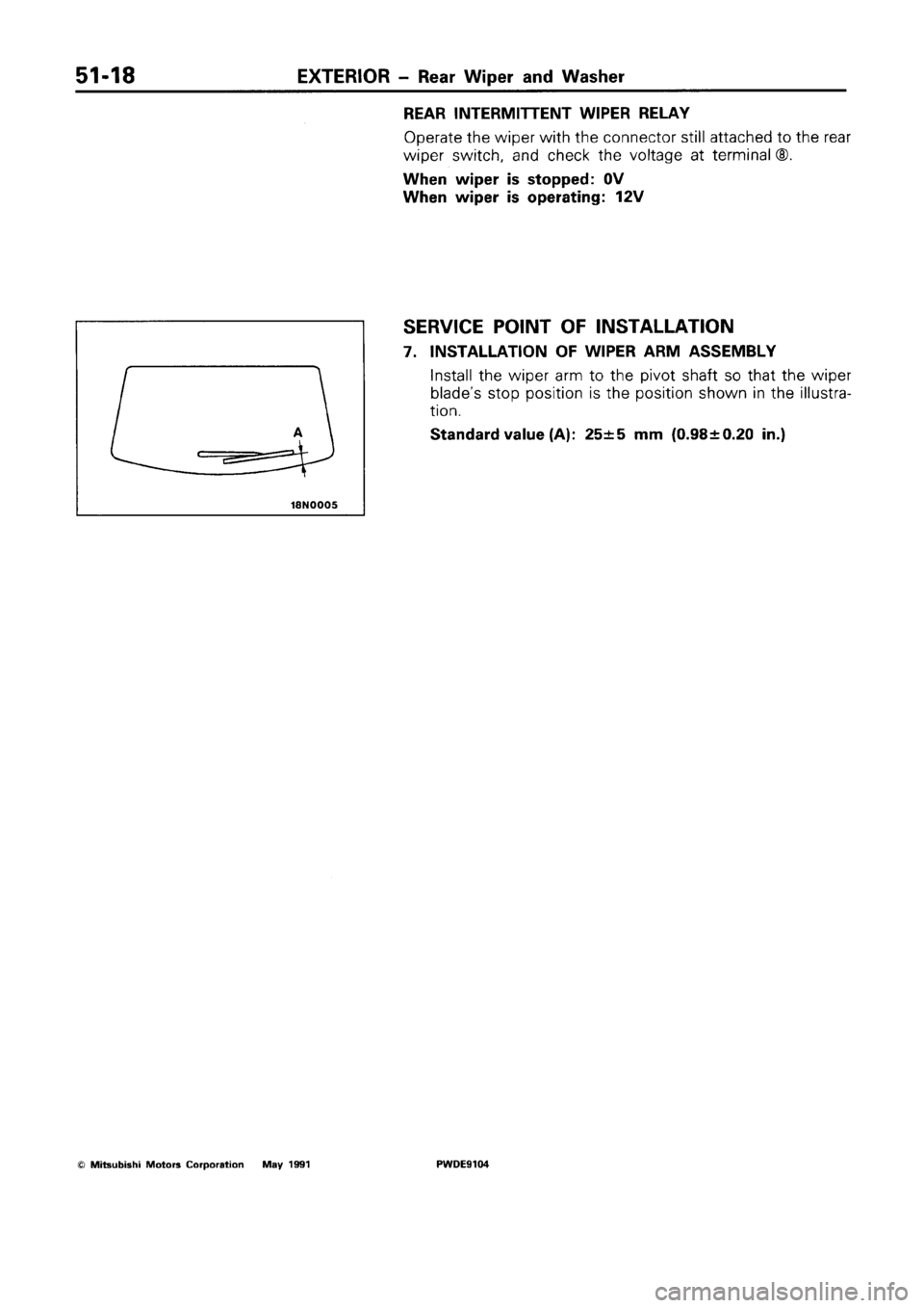 MITSUBISHI SPACE RUNNER 1992 Workshop Manual MITSUBISHI SPACE RUNNER 1992 Workshop Manual
