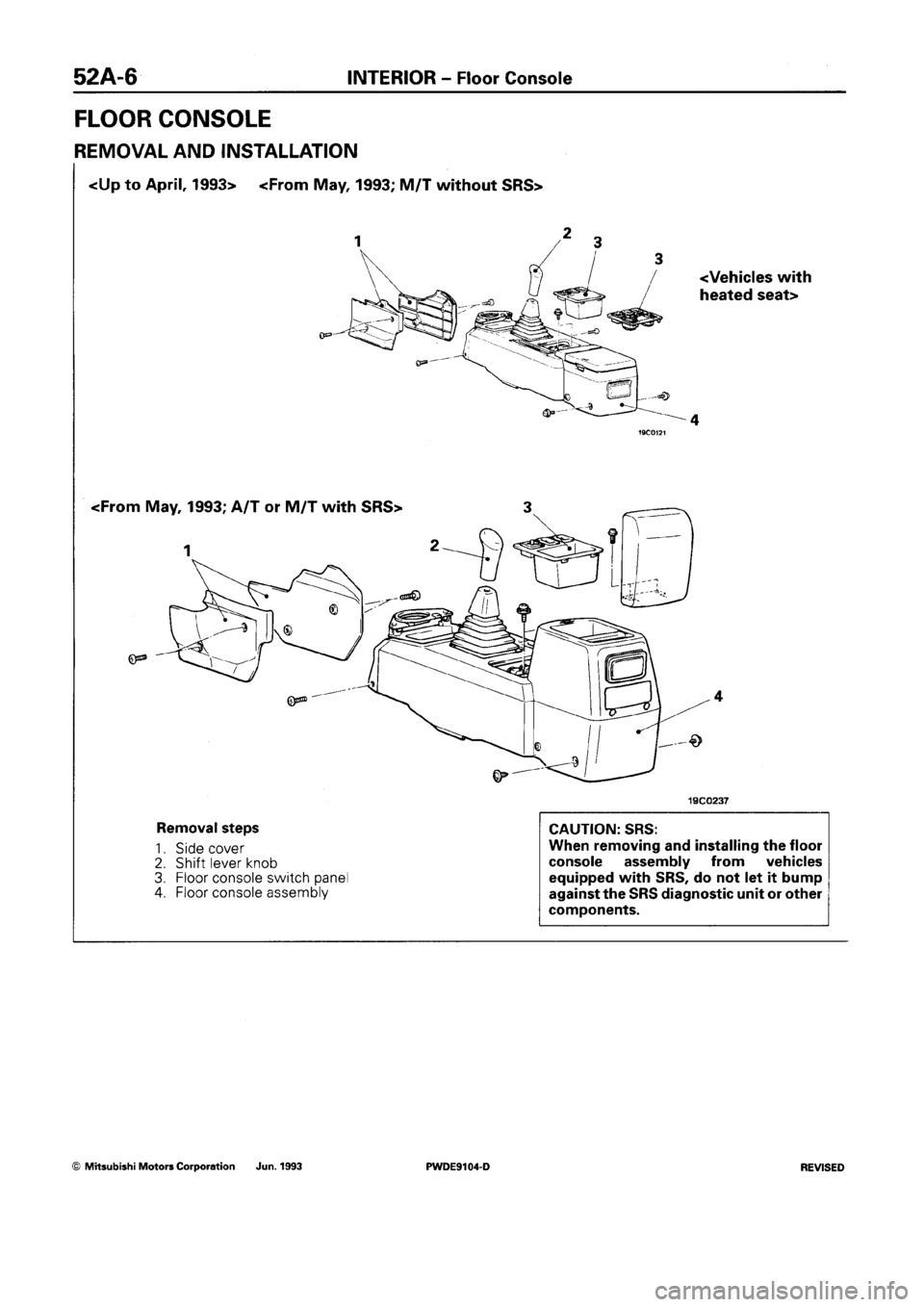 MITSUBISHI SPACE RUNNER 1992 Workshop Manual MITSUBISHI SPACE RUNNER 1992 Workshop Manual
