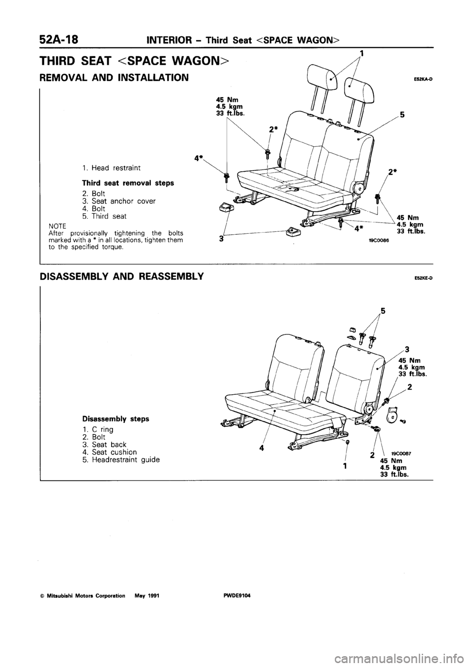 MITSUBISHI SPACE RUNNER 1992 Workshop Manual MITSUBISHI SPACE RUNNER 1992 Workshop Manual