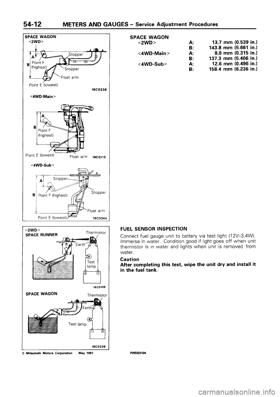 MITSUBISHI SPACE RUNNER 1992 Workshop Manual MITSUBISHI SPACE RUNNER 1992 Workshop Manual