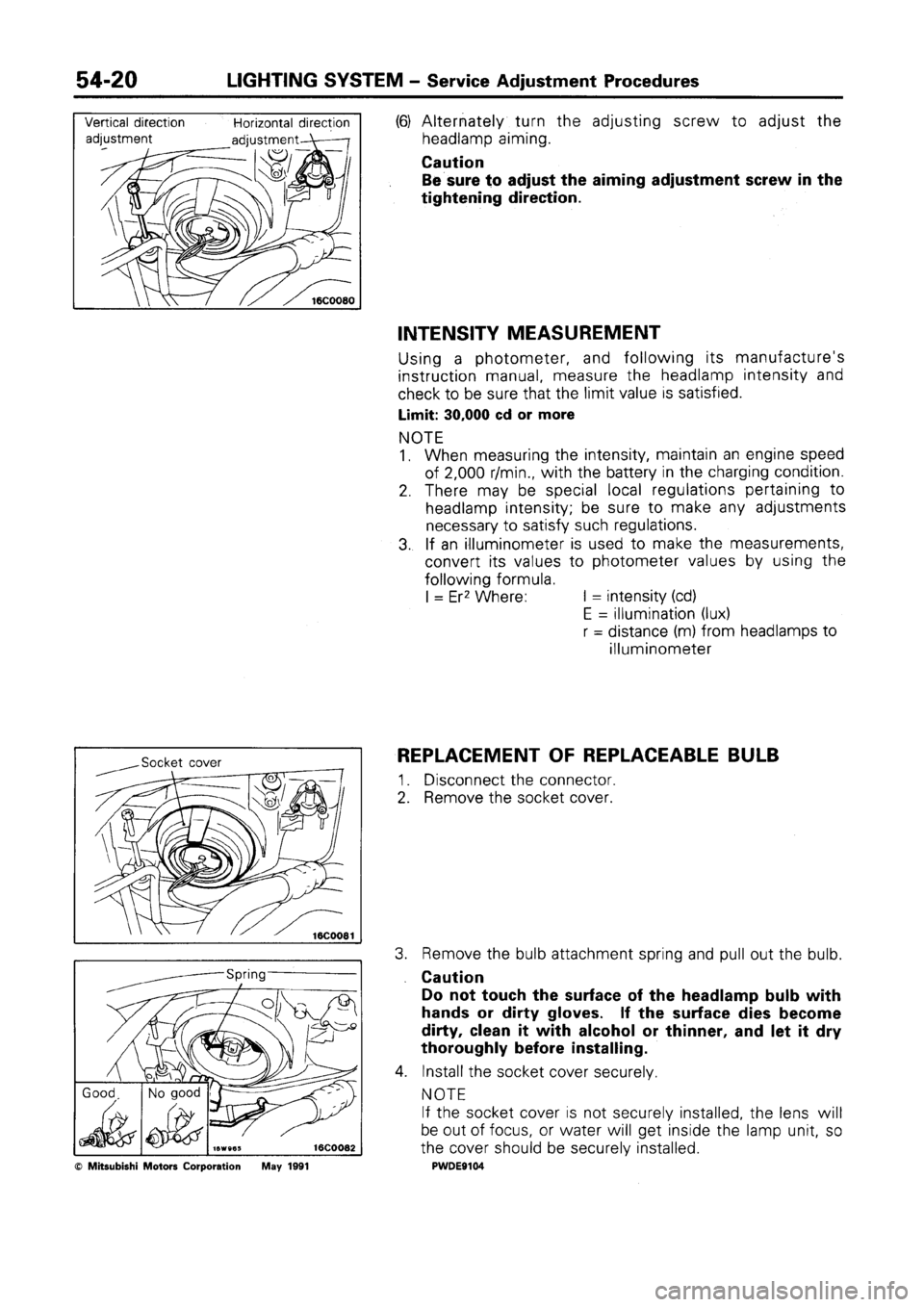 MITSUBISHI SPACE RUNNER 1992 Workshop Manual MITSUBISHI SPACE RUNNER 1992 Workshop Manual