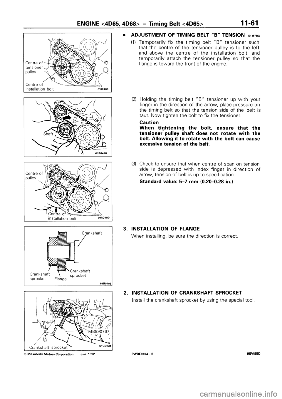 MITSUBISHI SPACE RUNNER 1992  Workshop Manual 