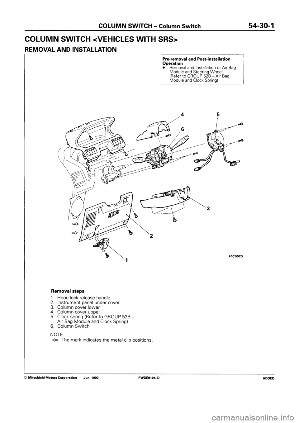 MITSUBISHI SPACE RUNNER 1992 Workshop Manual MITSUBISHI SPACE RUNNER 1992 Workshop Manual