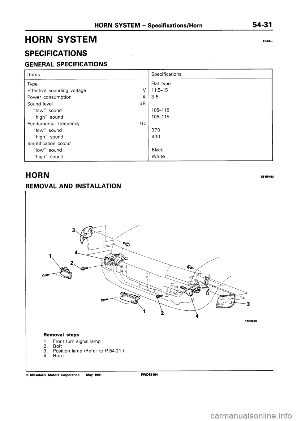 MITSUBISHI SPACE RUNNER 1992 Workshop Manual MITSUBISHI SPACE RUNNER 1992 Workshop Manual