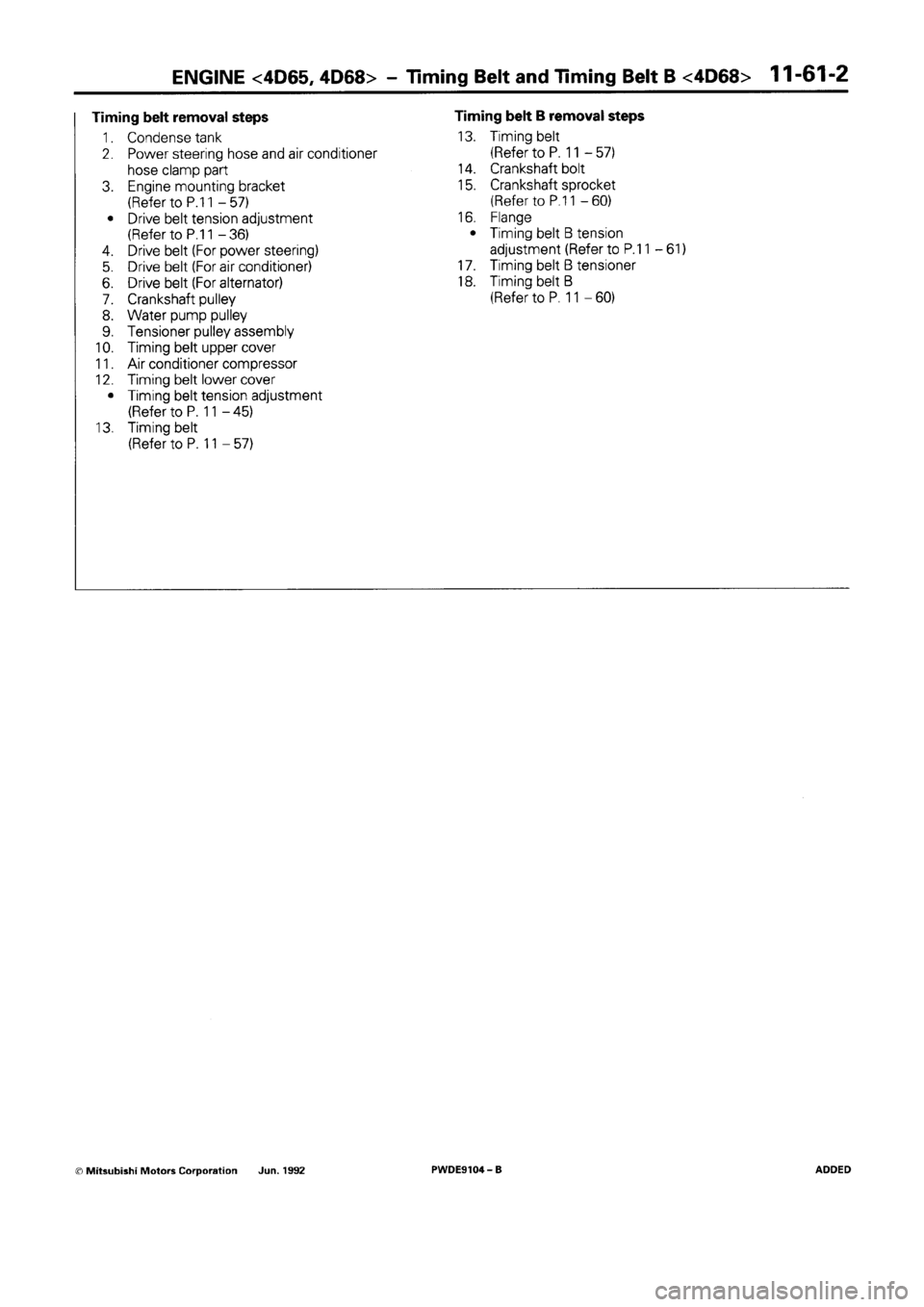 MITSUBISHI SPACE RUNNER 1992  Workshop Manual 