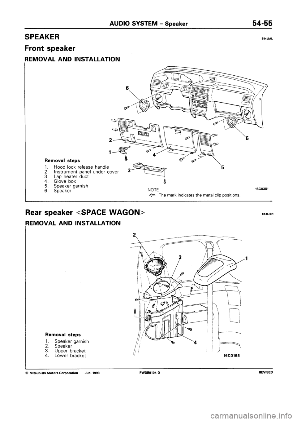 MITSUBISHI SPACE RUNNER 1992 Workshop Manual MITSUBISHI SPACE RUNNER 1992 Workshop Manual
