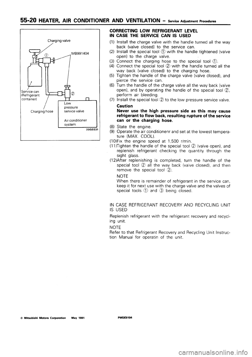 MITSUBISHI SPACE RUNNER 1992 Workshop Manual MITSUBISHI SPACE RUNNER 1992 Workshop Manual