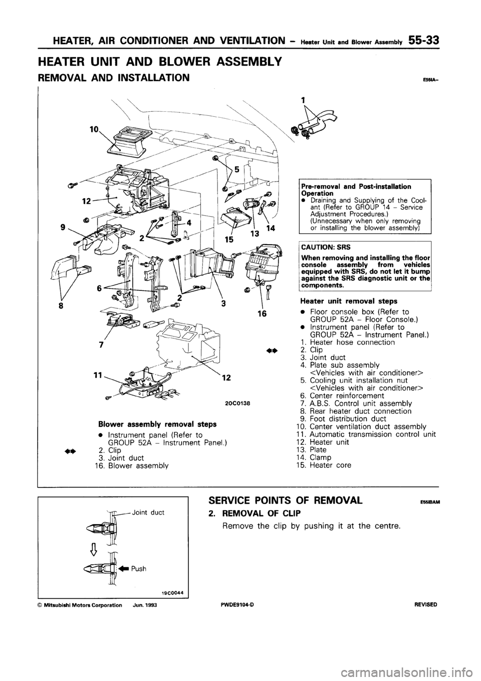 MITSUBISHI SPACE RUNNER 1992 Workshop Manual MITSUBISHI SPACE RUNNER 1992 Workshop Manual