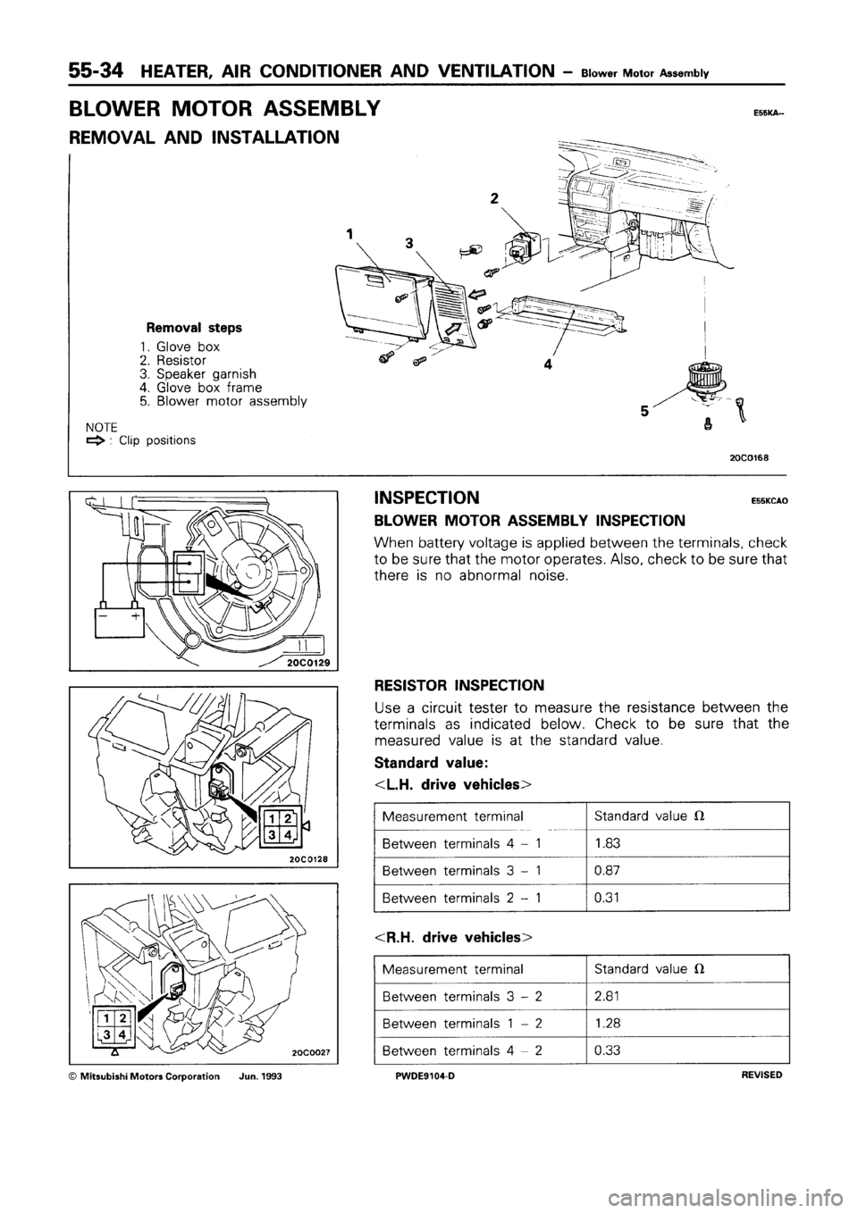 MITSUBISHI SPACE RUNNER 1992 Workshop Manual MITSUBISHI SPACE RUNNER 1992 Workshop Manual