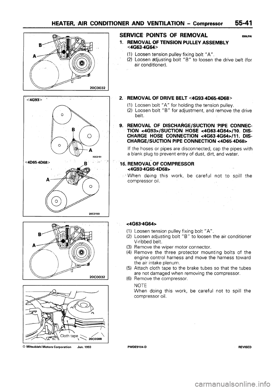 MITSUBISHI SPACE RUNNER 1992 Workshop Manual MITSUBISHI SPACE RUNNER 1992 Workshop Manual