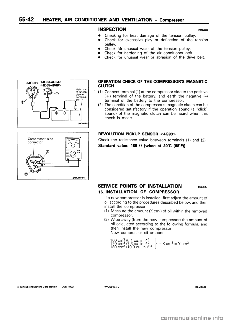 MITSUBISHI SPACE RUNNER 1992 Workshop Manual MITSUBISHI SPACE RUNNER 1992 Workshop Manual