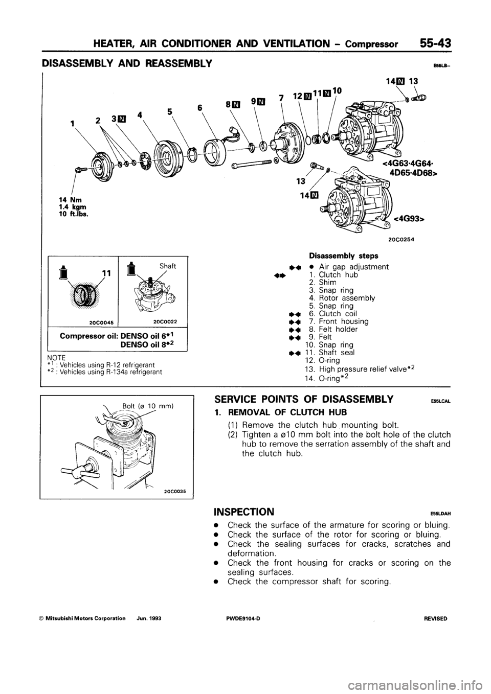 MITSUBISHI SPACE RUNNER 1992 Workshop Manual MITSUBISHI SPACE RUNNER 1992 Workshop Manual